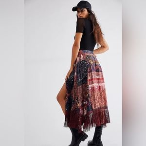 ❤️‍🔥 | Free People Sweet Dreams Scarf Print Maxi Skirt
